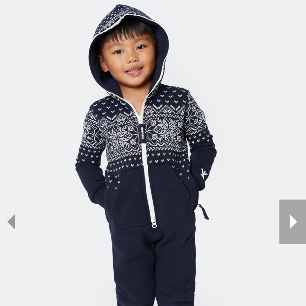 OnePiece Norwegian kids jumpsuit/onesie blue and light blue
